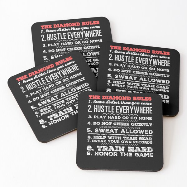 Item preview, Baseball Softball Diamond Rules Funny Sports Gift designed and sold by TooFlyDesign.