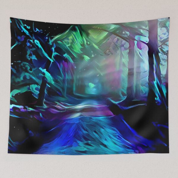 Item preview, Blacklight Night Forest Path designed and sold by Alyxandre.