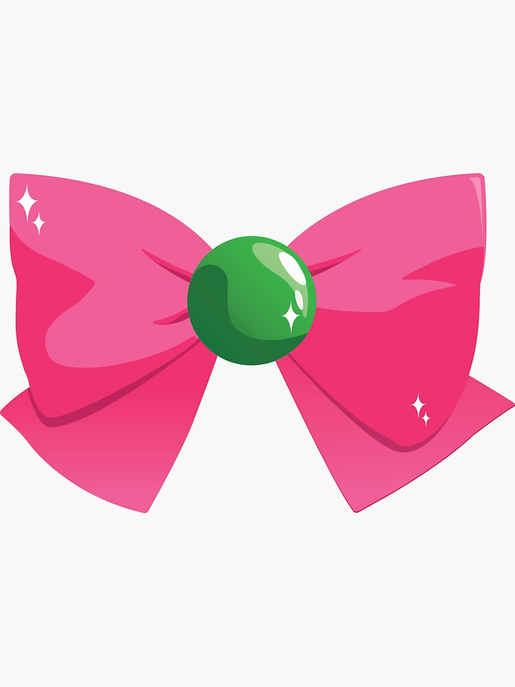 Cute Pink Bow Sticker for Sale by planetjuniper