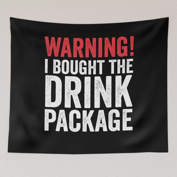 Item preview, Funny Cruise Vacation Drink Package Trip Drinking Gift designed and sold by TooFlyDesign.
