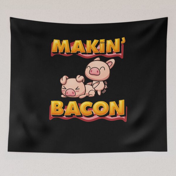 Item preview, Makin Bacon Funny Adult Valentines Day Gag Gift designed and sold by TooFlyDesign.