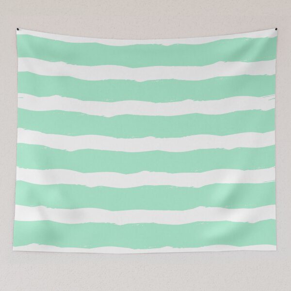 Item preview, White and mint Stripes designed and sold by kapotka.