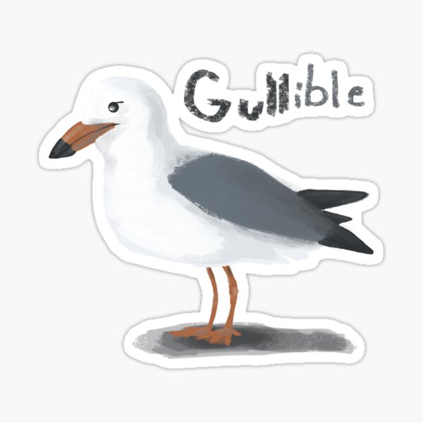 Gullible Sticker