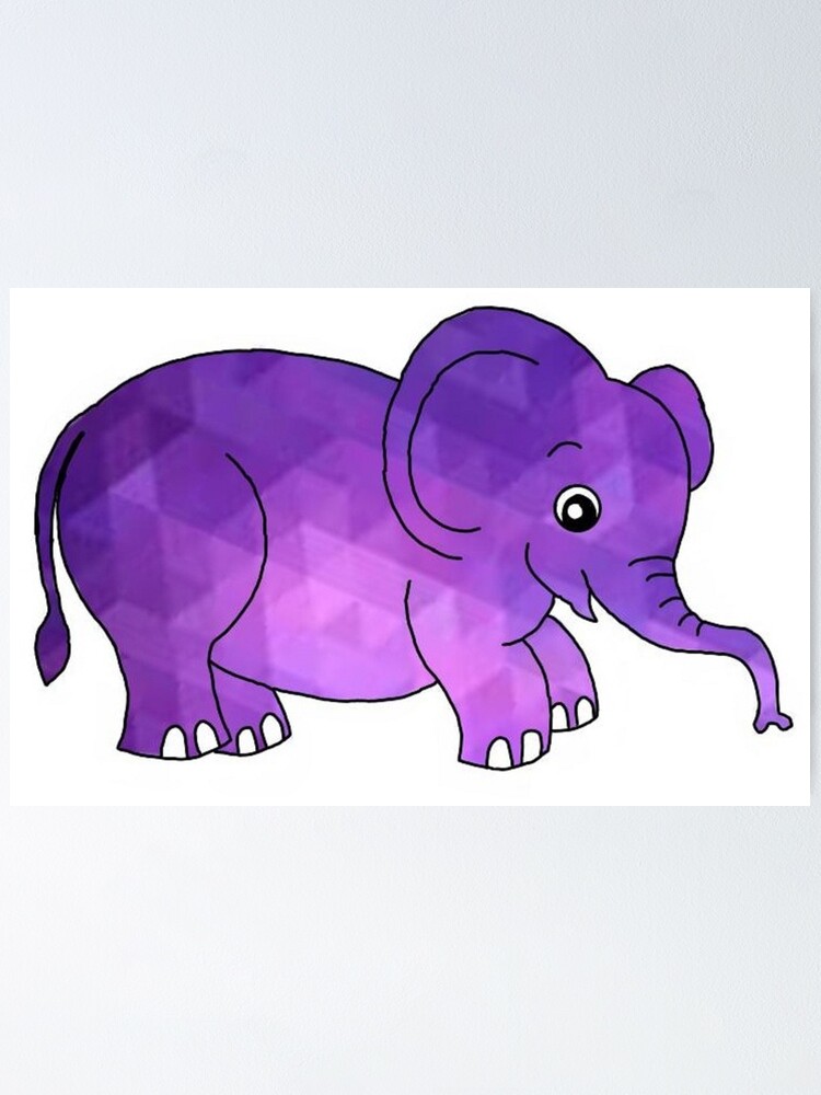 Purple Elephant  Poster