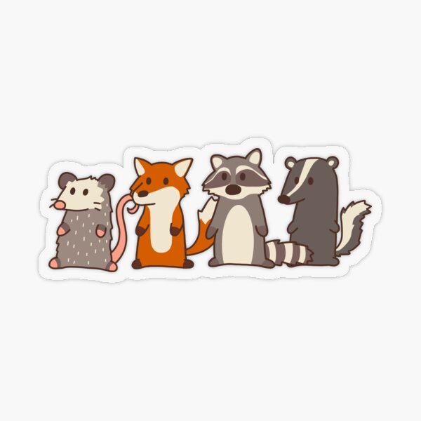 Red Panda & Raccoon Stickers 