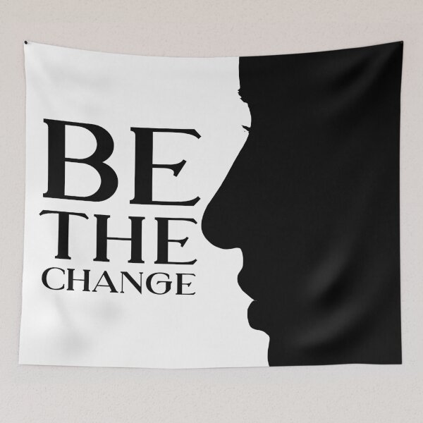 Item preview, Be the change designed and sold by Minimalist Quotes and Sayings.