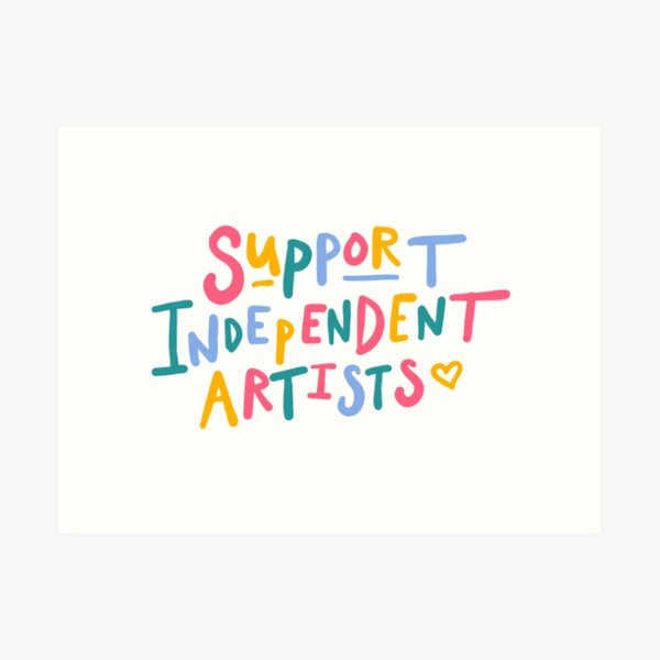 support quote sticker" Art Print for Sale glowingly | Redbubble