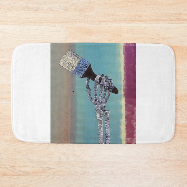 Item preview, Skeleton Holding A Paintbrush By ArtGuru 9578 - Acrylic On Paper designed and sold by Art Guru.