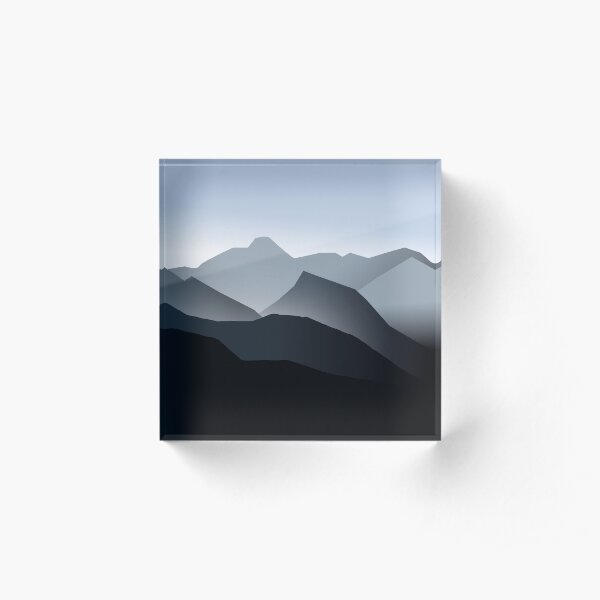 Smoky Mountains Acrylic Block