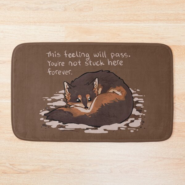 Item preview, "This Feeling Will Pass" Snuggly Wolf designed and sold by thelatestkate.