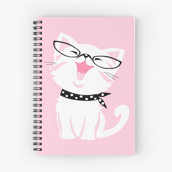 Item preview, Happy Kitty Cat with Glasses designed and sold by LythiumArt.
