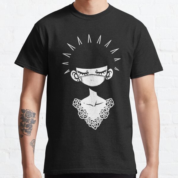 Goth Spike T Shirts Redbubble - black t shirt shaded w tatoos braclet necklace roblox
