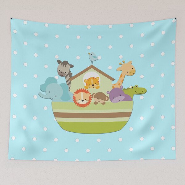 Item preview, Noah's ark - blue designed and sold by PeppermintCreek.