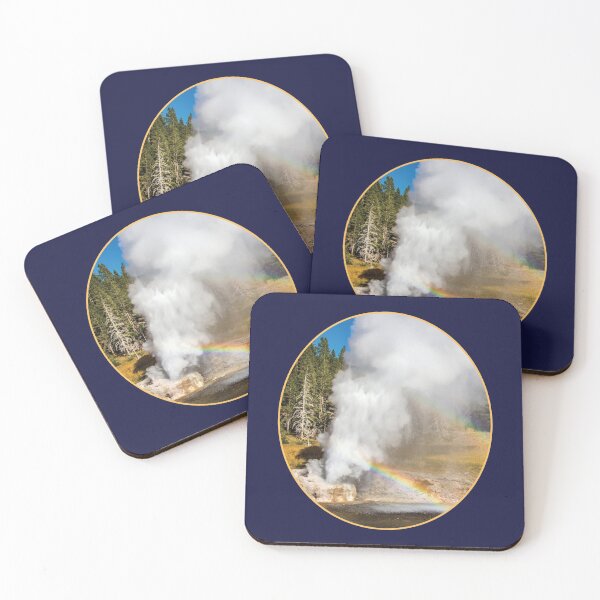 Item preview, RIverside Geyser, Double Rainbow, Upper Geyser Basin, Yellowstone National Park designed and sold by AvocaSpring.
