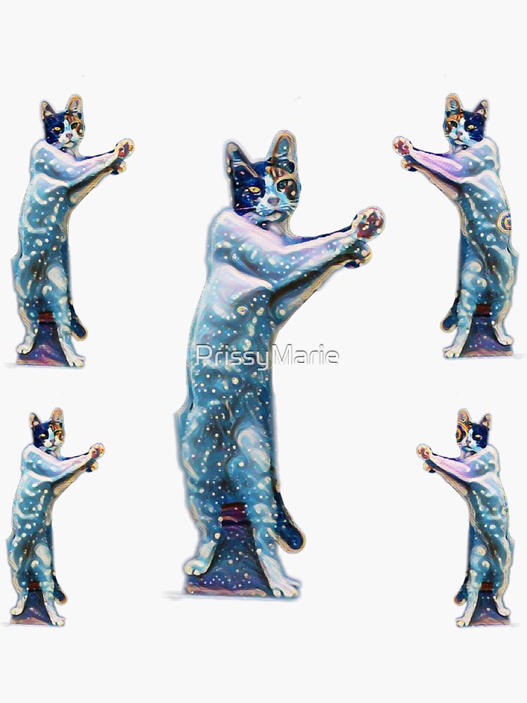 "Dancing cats" Sticker for Sale by PrissyMarie Redbubble