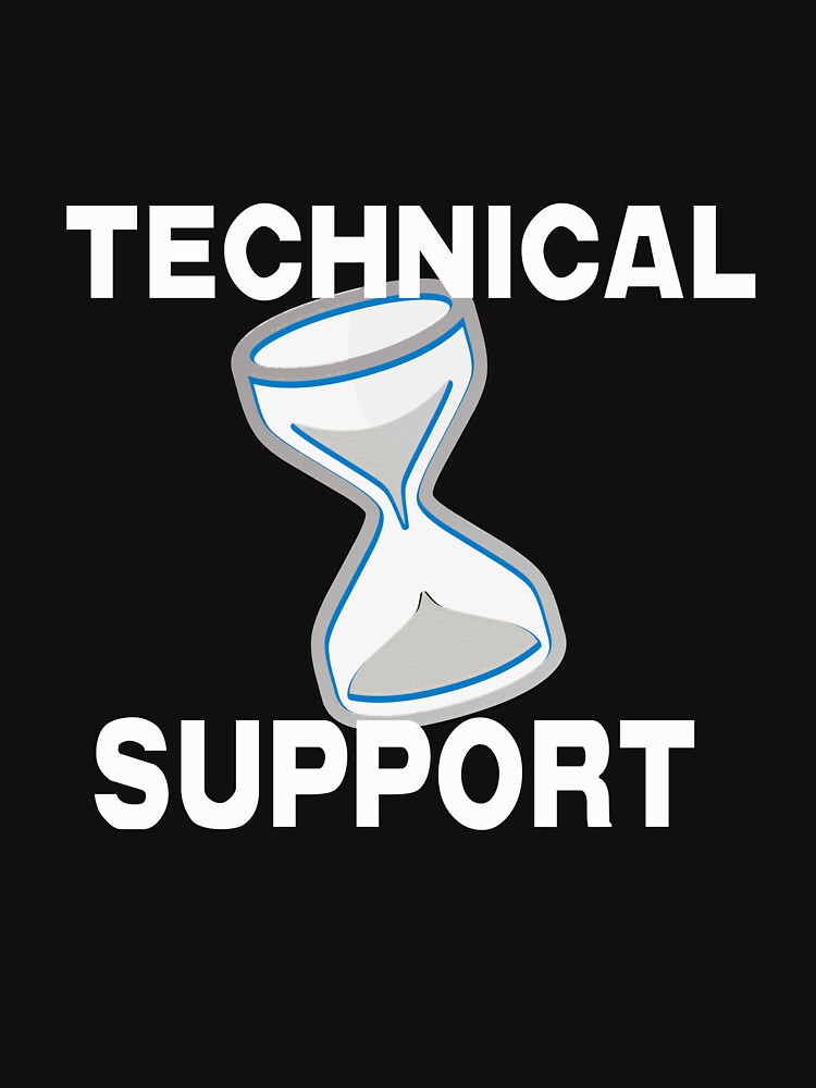 Technical Support with Computer Hourglass by Rightbrainwoman