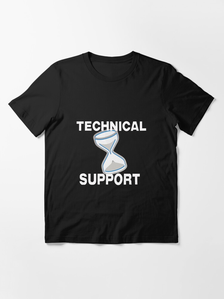 Alternate view of Technical Support with Computer Hourglass Essential T-Shirt
