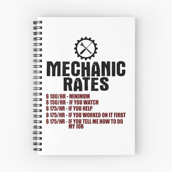 Item preview, Mechanic Rates designed and sold by Visualsplendors.