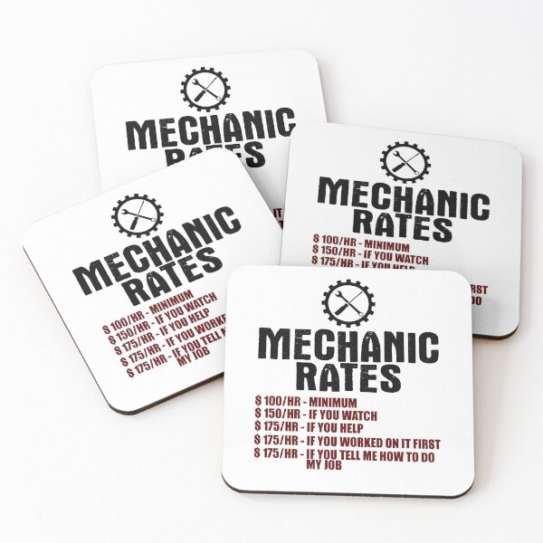 Item preview, Mechanic Rates designed and sold by Visualsplendors.