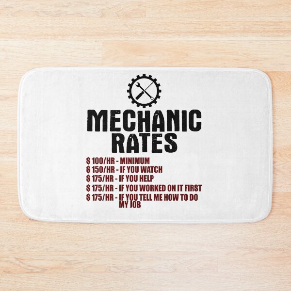 Item preview, Mechanic Rates designed and sold by Visualsplendors.