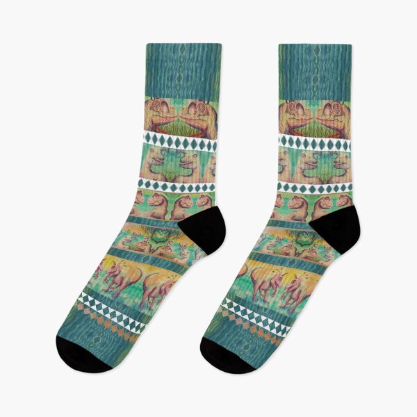 Item preview, Bohemian Cat and Dinosaurs designed and sold by WatersEdgeGal.