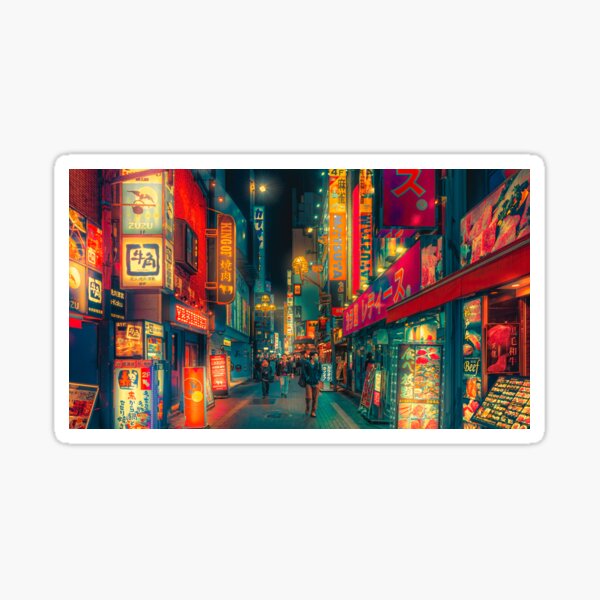 Hive of Wonder - Japan Night Photo Sticker