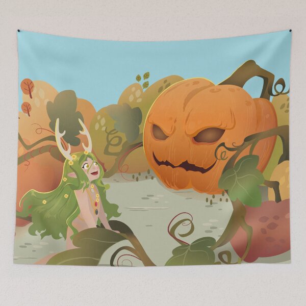 Item preview, nymph and pumpkin designed and sold by Eichik.