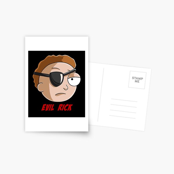 evil Morty Postcard