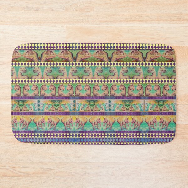 Item preview, Bohemian Cat and Dinosaurs Playing designed and sold by WatersEdgeGal.