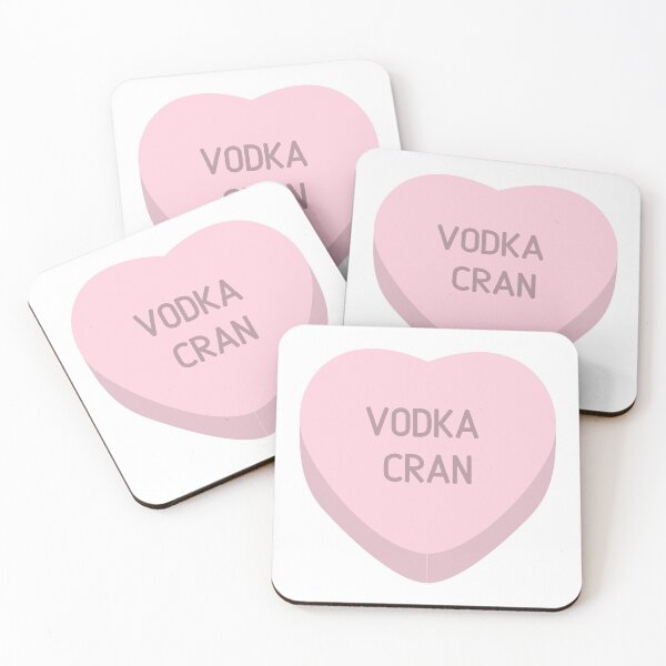 Item preview, Vodka Cran Candy Heart Sticker designed and sold by katrock2020.