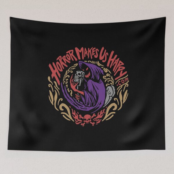 Item preview, El horror nos hace felices - Skull Mic designed and sold by HMUH.