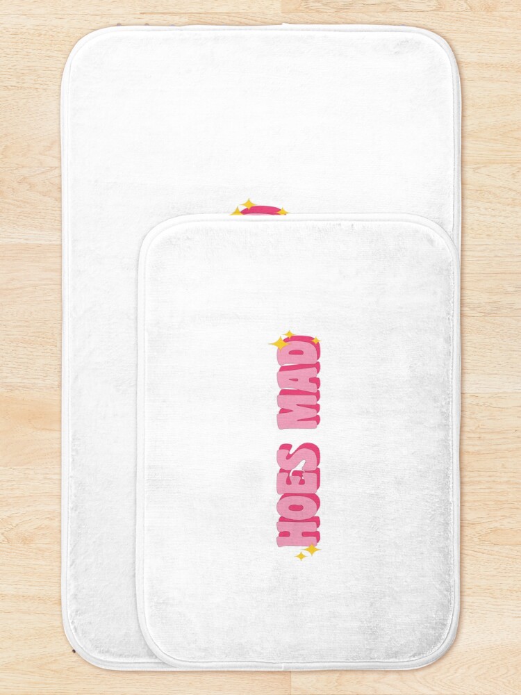 Alternate view of Pink Hoes Mad Sparkles Bath Mat