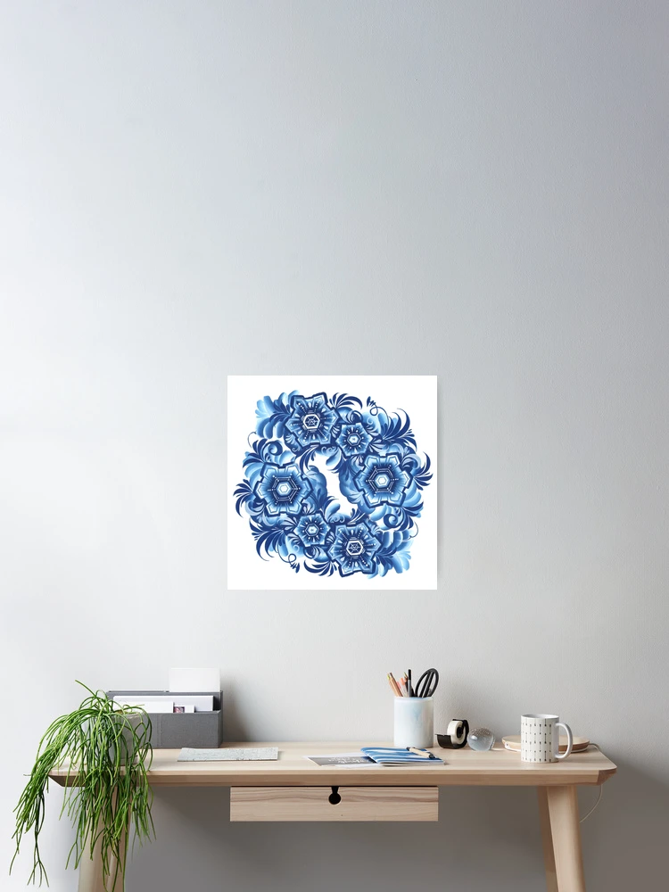 Thumbnail 2 of 3, Poster, Snowflakes designed and sold by irishkalia.