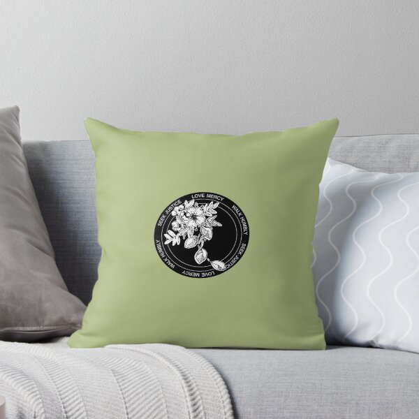 Item preview, Floral Black Seek Justice Love Mercy Walk Humbly designed and sold by Brenander.