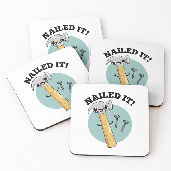 Item preview, Nailed It Funny Hammer Nail Puns  designed and sold by punnybone.