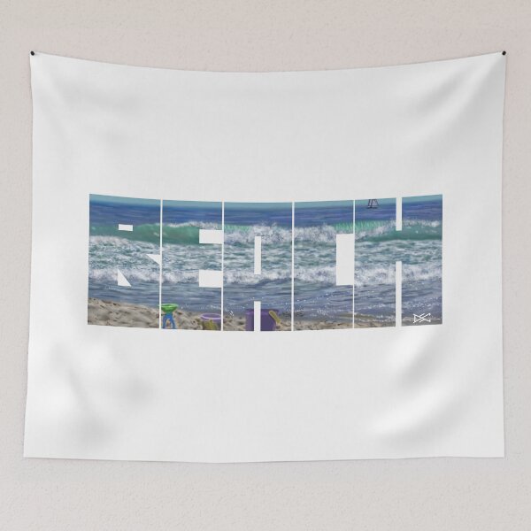 Item preview, Beach with Toys Silhouette designed and sold by DSC Arts.