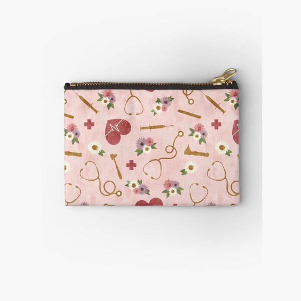 Item preview, Floral Nursing - pink - Stethoscopes, heart beat, Otoscope designed and sold by littlearrow.
