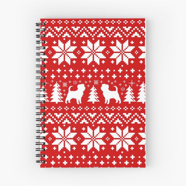 Item preview, Affenpinscher Silhouettes Red and White Christmas Holiday Pattern designed and sold by Jenn Inashvili.