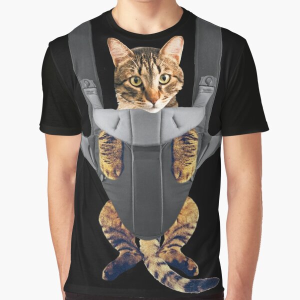 cat in carrier shirt