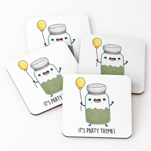 Item preview, It's Party Thyme Funny Herb Puns  designed and sold by punnybone.