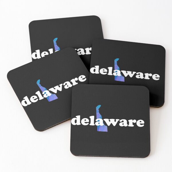 Item preview, Delaware - Colorful Map designed and sold by royalblewitup.