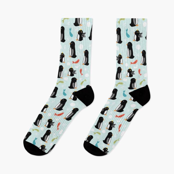 Item preview, Penguins & Fishies designed and sold by ShelbyGrace-Art.