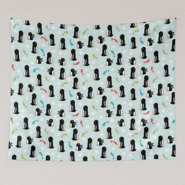 Item preview, Penguins & Fishies designed and sold by ShelbyGrace-Art.
