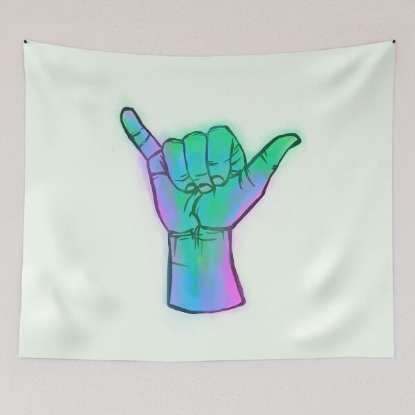 Item preview, Glowing Shaka Hand  designed and sold by AshleighMakes.
