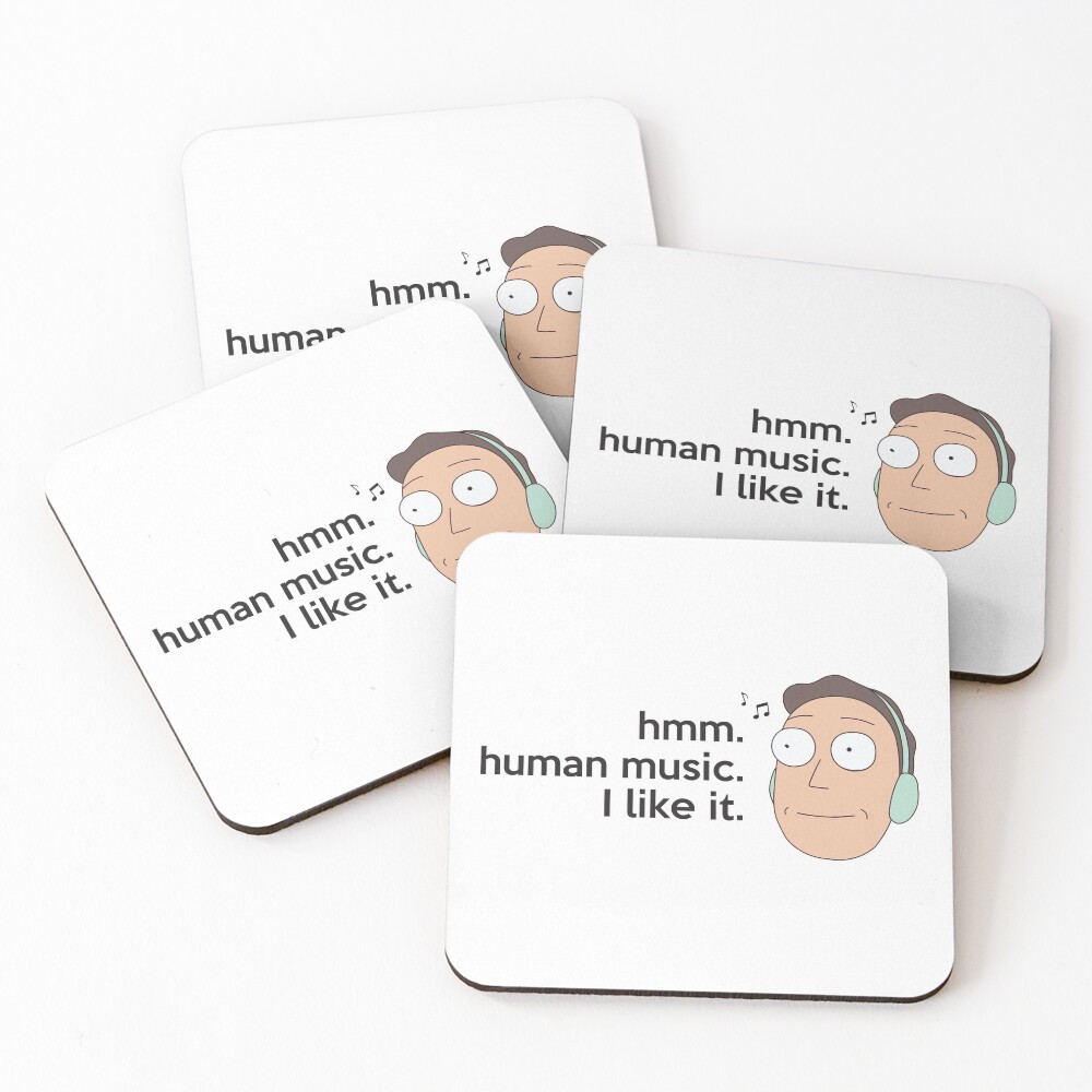 Human music Coasters (Set of 4)