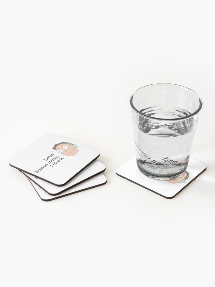 Alternate view of Human music Coasters (Set of 4)
