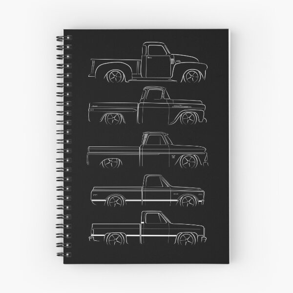 Item preview, Evolución de la camioneta Chevy - plantilla de perfil, blanco designed and sold by mal-photography.