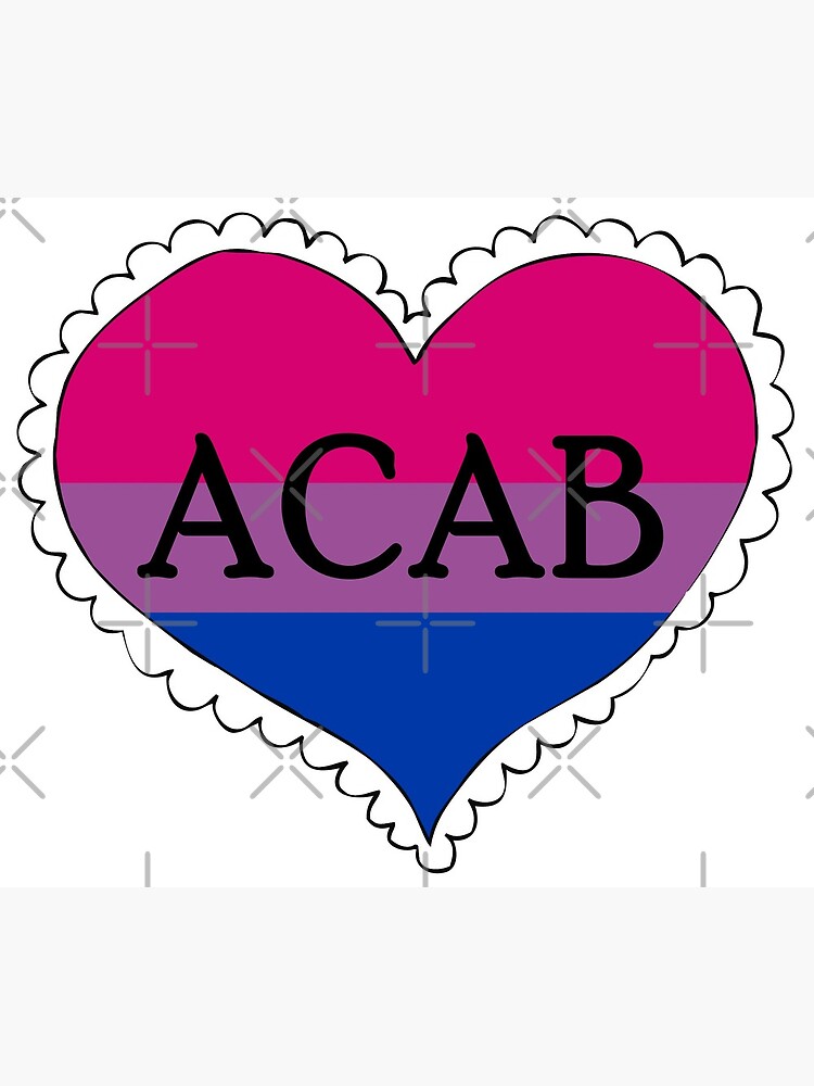 acab bisexual pride flag heart by craftordiy