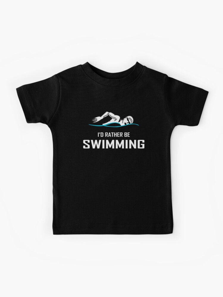 Kids swimming t store shirt