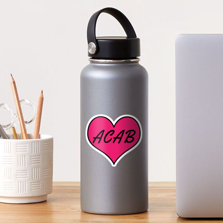 acab heart Sticker